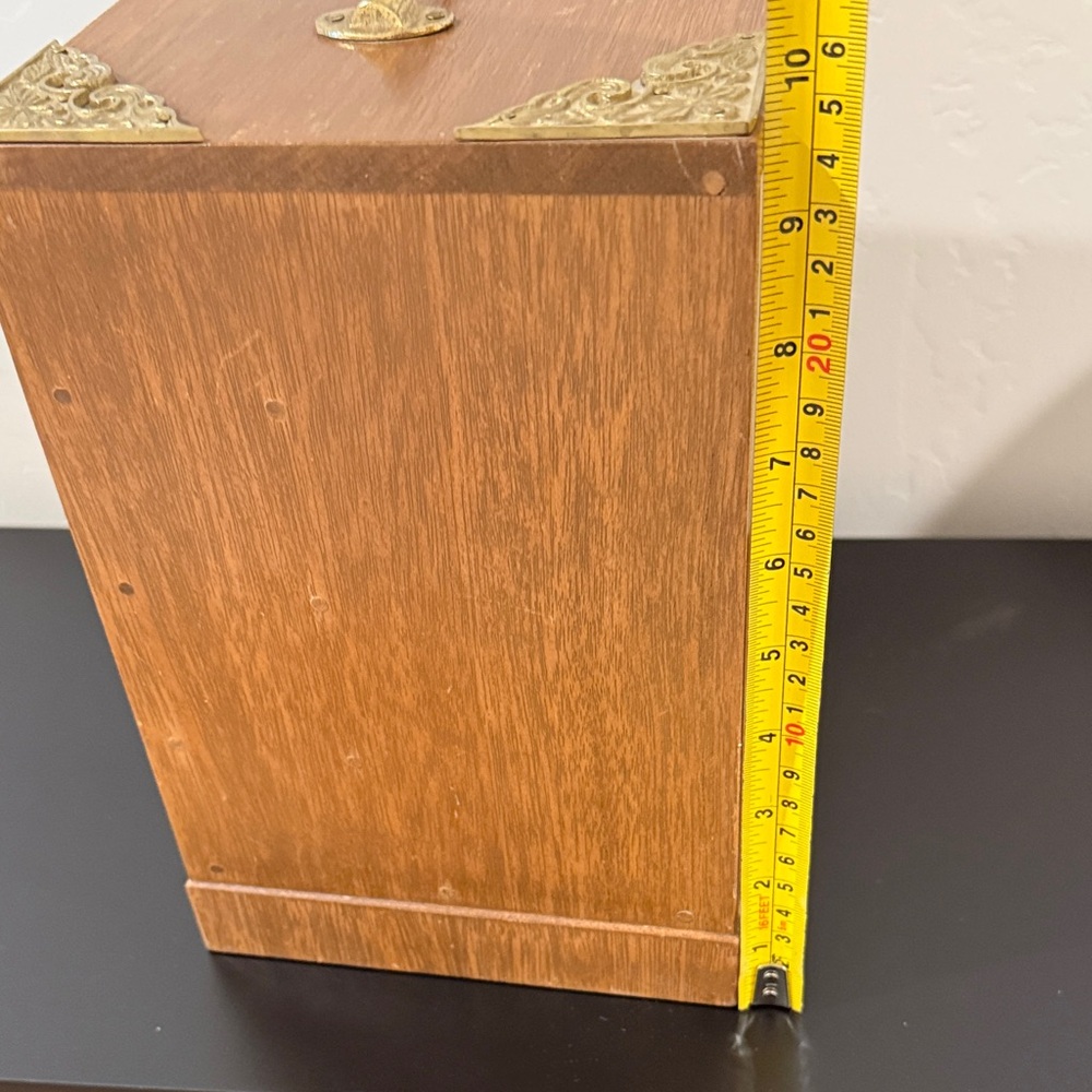 Wooden Jewelry Box with 4 Drawers with Handles - Picture 7 of 15
